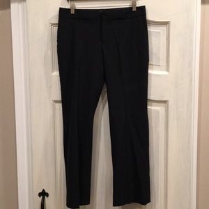 Black wool trousers